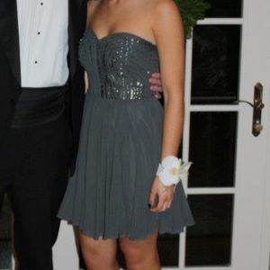 Grey/Silver Mini Dress by Calvin Klein